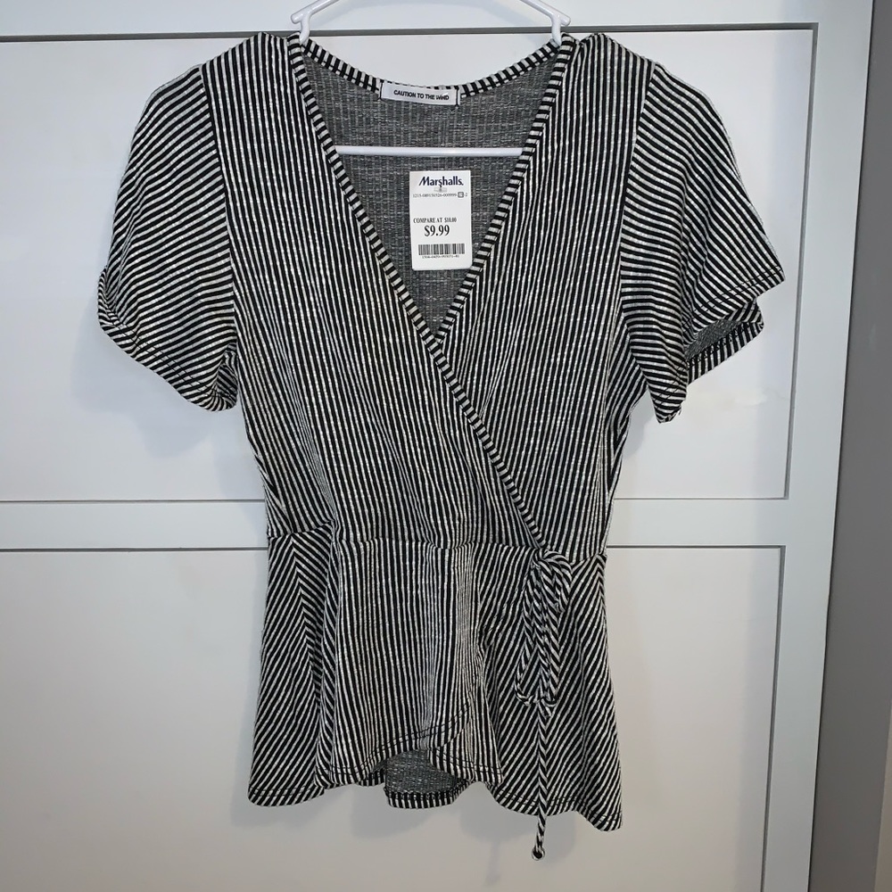 Striped V-Neck